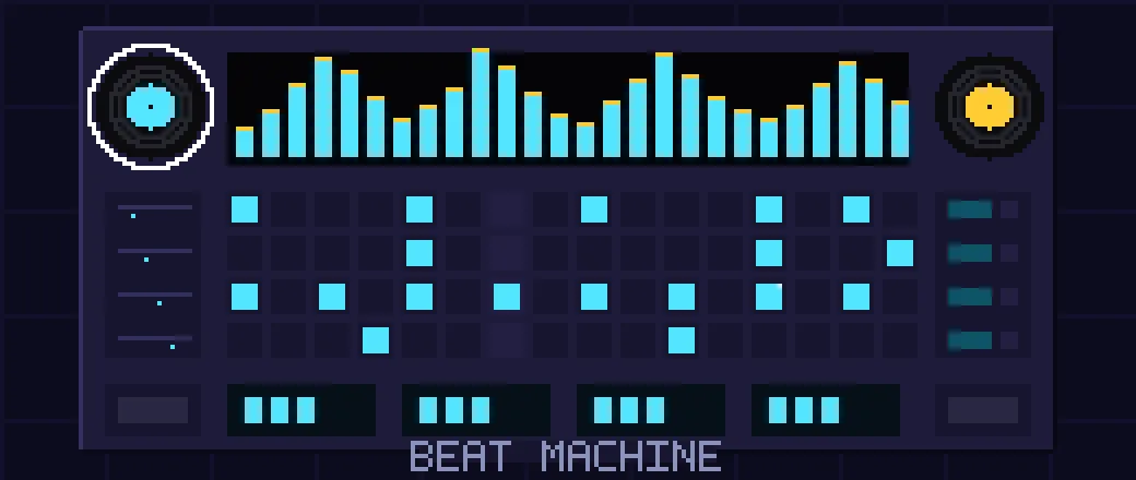 The Beat Machine mid-groove